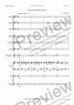 page one of It’s A Long Way To You (JCO/Score & Parts)