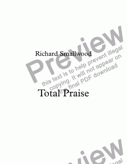 page one of Total Praise