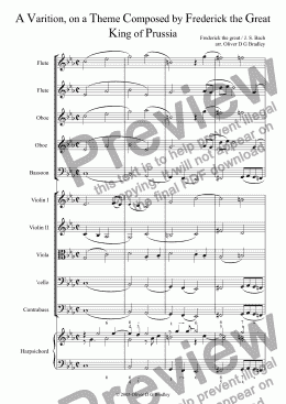 page one of Variations, 4. Six-part fantasie on a Royal theme