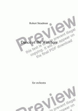 page one of Dance of the Watchers