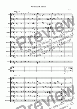 page one of Violin och Harpa III