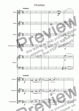 page one of Iolanthe - Overture
