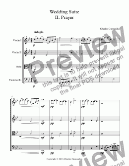 page one of Wedding Suite - II. Prayer