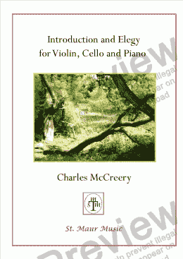 page one of Introduction and Elegy for Violin, Cello and Piano