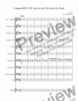 page one of Cantata BWV 50: Nun ist das Heil und die Kraft