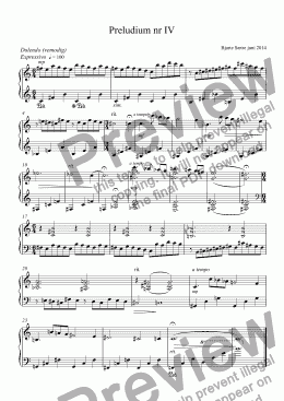 page one of Preludium Nr 4