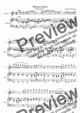 page one of Musica Sacra Flöte und Orgel/Klavier