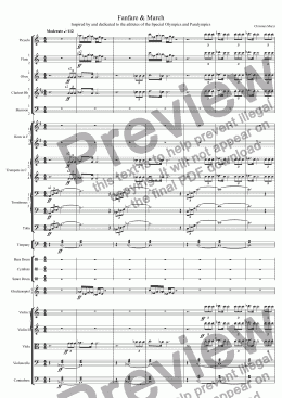 page one of Fanfare & March