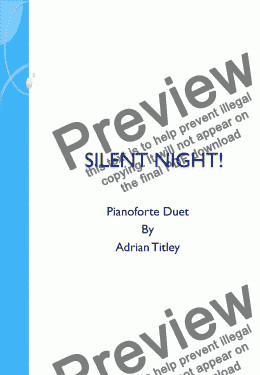 page one of Silent Night!