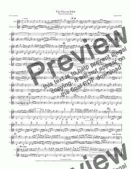 page one of Tico Tico no Fubá: Flute & Clarinet Duet