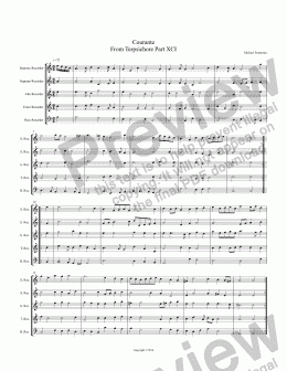 page one of Terpsichore Courante Part XCI