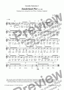 page one of Geordie Selection No1[vocal]
