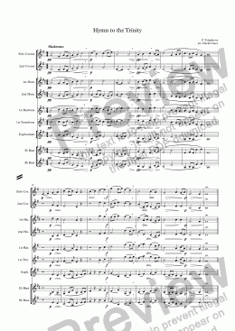 page one of Hymn to the Trinity