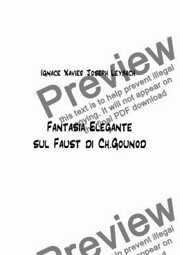 page one of Fantasia elegante  sul Faust di Ch.Gounod