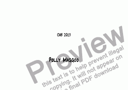page one of Polly Maggoo