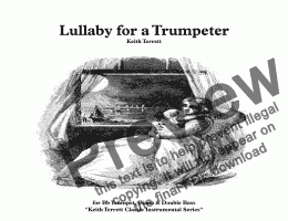 page one of Lullaby for a Trumpeter with Keyboard & Double/E.Bass