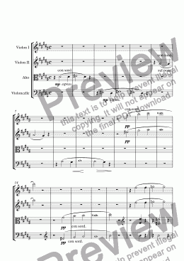 page one of Requiem pour quatuor à cordes (3) Liszt