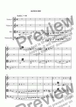page one of Requiem pour quatuor à cordes (6) Liszt
