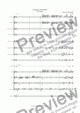page one of Symphony 200160622 in c Score