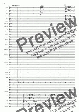 page one of Symphony No 13 4th Movement