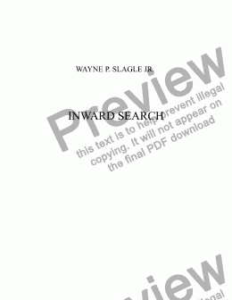 page one of INWARD SEARCH