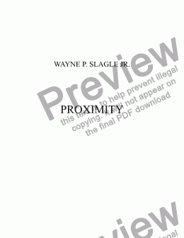 page one of PROXIMITY