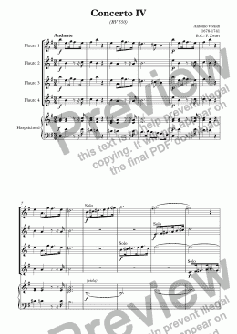 page one of Concerto e-moll "L’Estro Armonico" RV550 (Vivaldi)