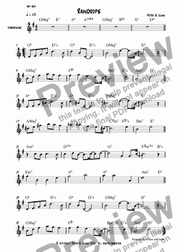 Raindrops - Download Sheet Music PDF file