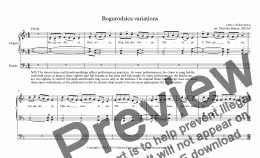page one of Bogurodzica variations