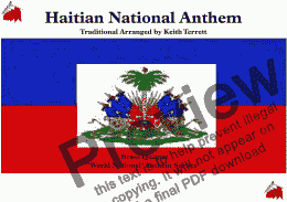 page one of Haitian National Anthem (La Dessalinienne) for Brass Quintet MFAO World National Anthem Series)