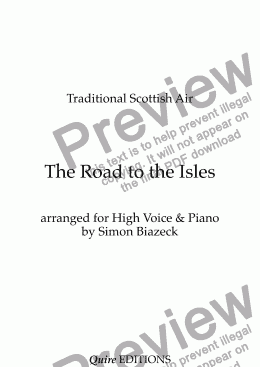 page one of THE ROAD TO THE ISLES