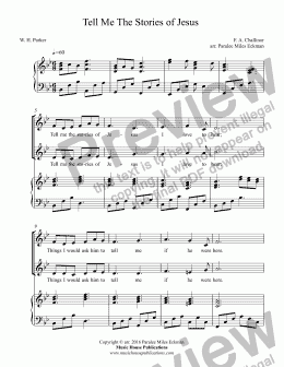 page one of Tell Me The Stories of Jesus (vocal duet)