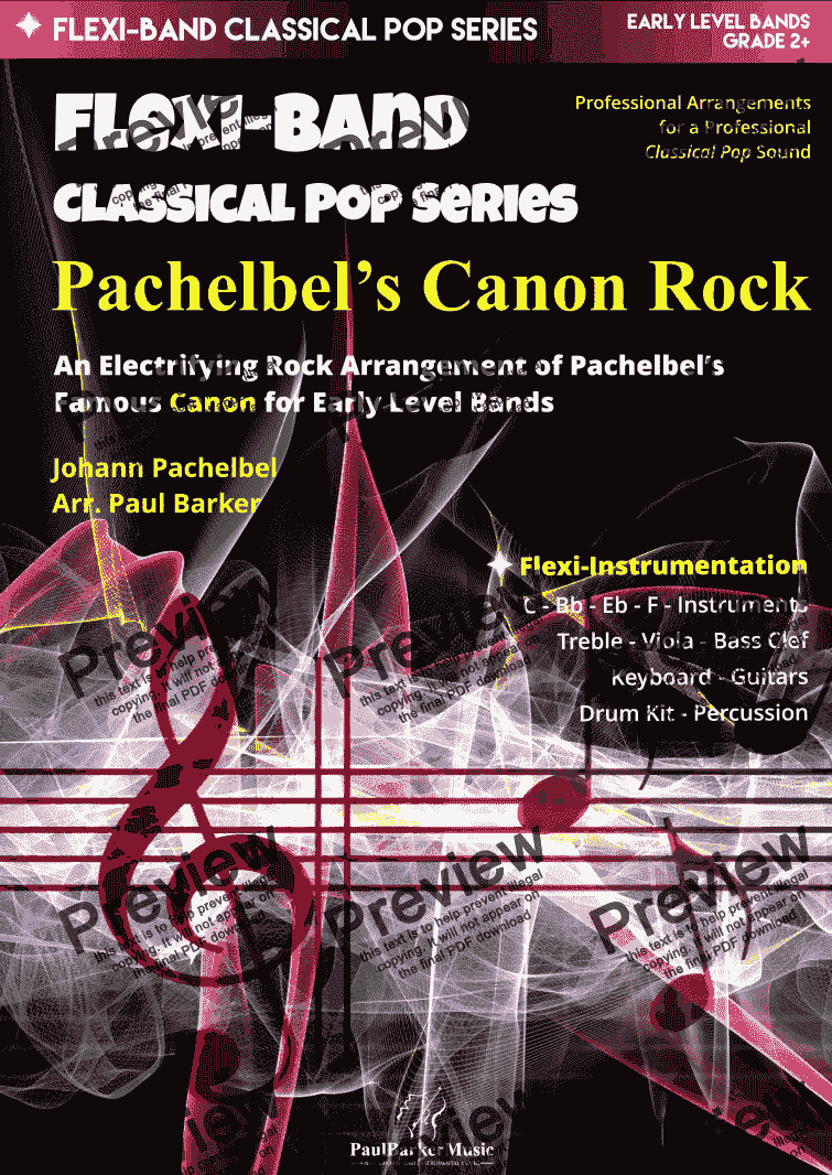 page one of Pachebel’s Canon Rock (Flexi-Band)
