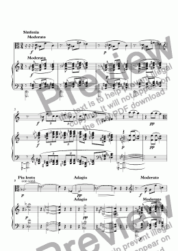 page one of Suite pour alto et piano, 1er mvt