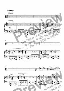 page one of Suite pour alto et piano 2me mouvt.