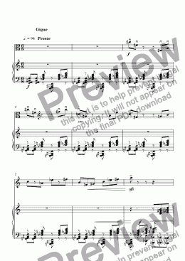 page one of Suite pour alto et piano 5me mouvt.