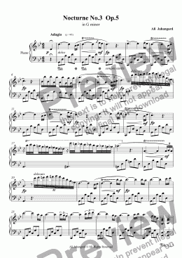 page one of Nocturne No.3  Op.5