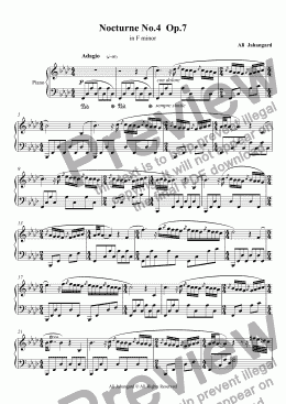 page one of Nocturne No.4  Op.7