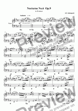 page one of Nocturne No.6  Op.9