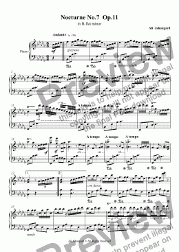 page one of Nocturne No.7  Op.11