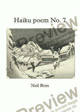 page one of Haiku poem No. 7