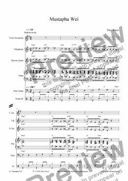 page one of Mustapha Wei [Jazz 6tet]