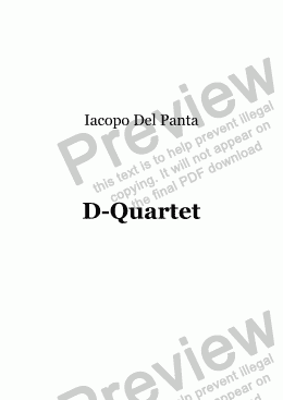 page one of D-Quartet