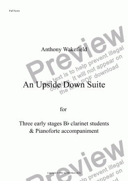 page one of An Upsidedown Suite