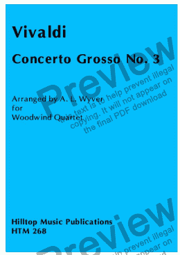 page one of Concerto Grosso no 3