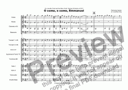 page one of O Come, O Come, Emmanuel (Training Orchestra)