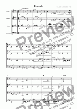 page one of William Baines: Rhapsody in F# Minor