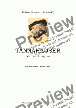 page one of Tannhauser - Grand March -Wagner