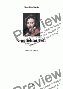 page one of Guglielmo Tell (Finale) - Rossini