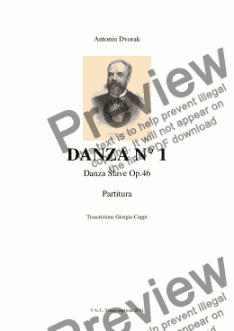 page one of Danza N° 1- Antonin Dvorak